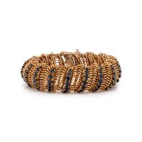 YELLOW GOLD AND SAPPHIRE BRACELET