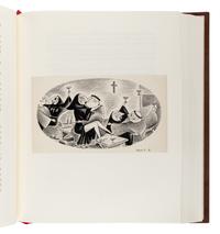 [LIMITED EDITIONS CLUB] -- [FRANCE, Anatole. Penguin Island .] TAYLOR, Richard (1902-1970). Cover title: "Set of Complete Illustrations for 'Penguin Island.' By Anatole France. Entered in the Limited Editions Contest by Richard Taylor." [New York, ca 1932-1933].