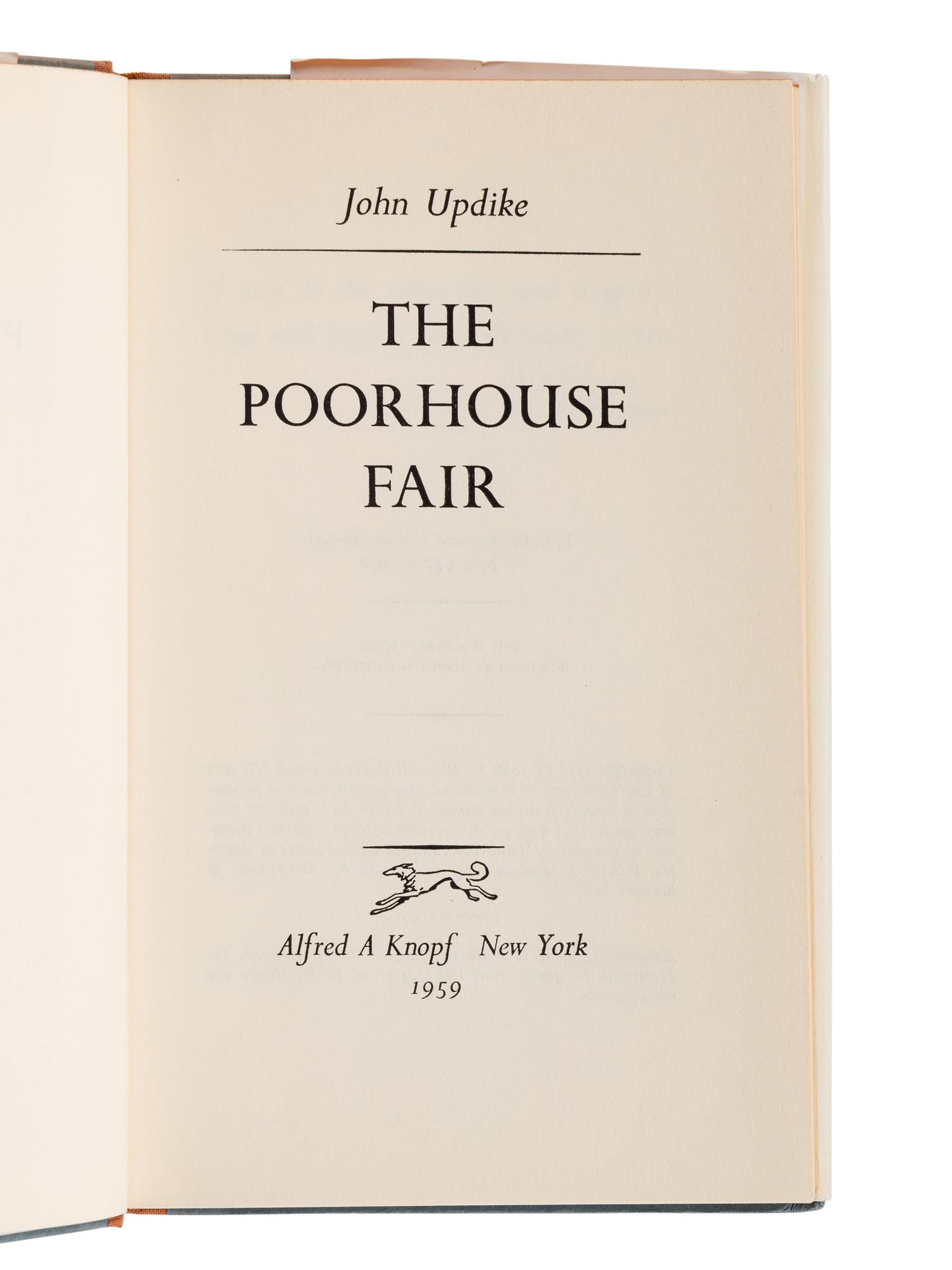 UPDIKE, John (1932-2009). A group of 19 FIRST EDITIONS of Updike’s works, MANY SIGNED, comprising: