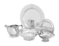 Five American Arts and Crafts Silver Table Articles
