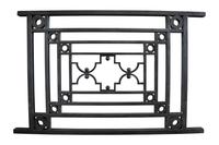A George Maher Wrought Iron Balcony Rail 42.5" W x 1.5" D x 28.5" H — United States, Early 20th Century