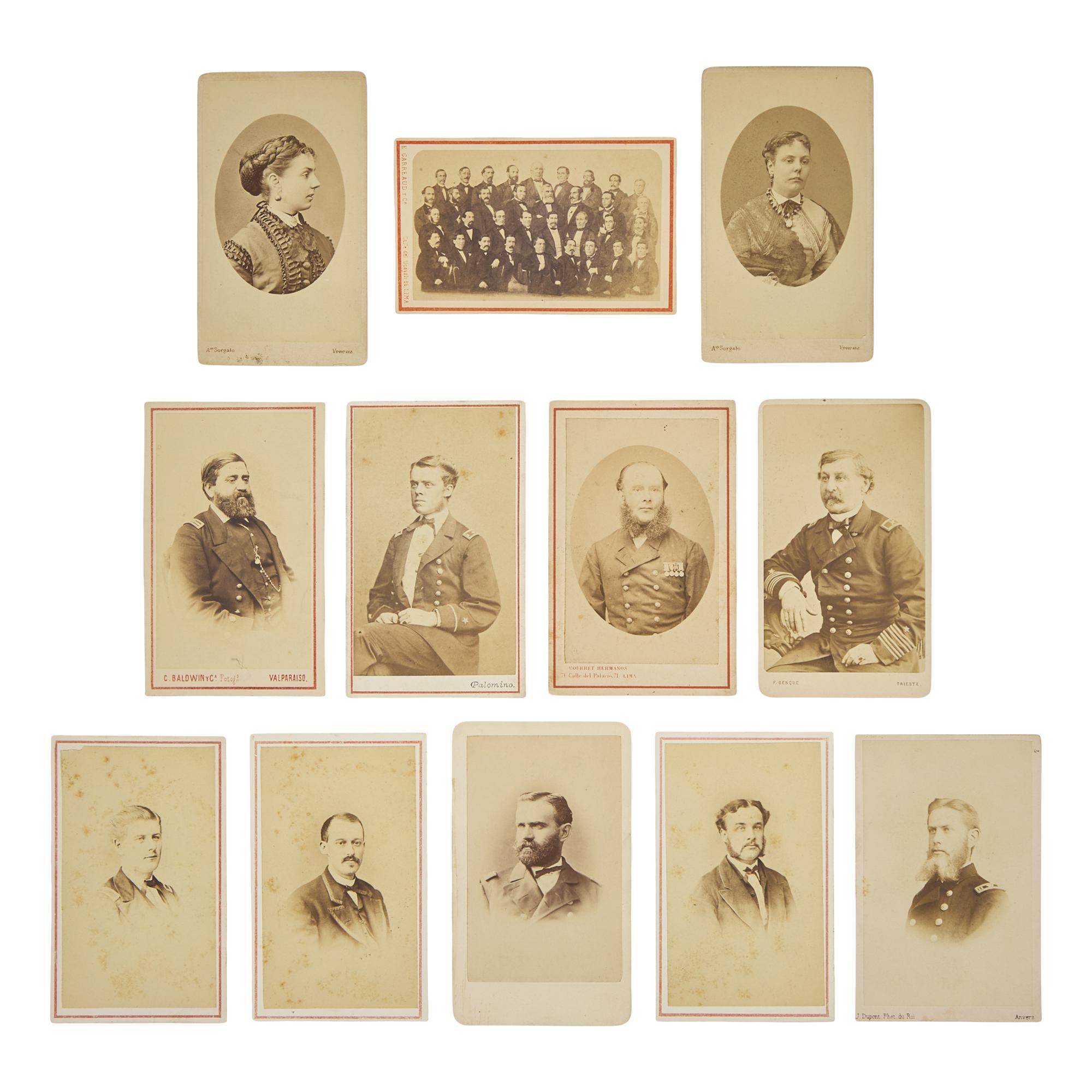[Early Photography] CDVs taken in Cuba and South America, including landmarks and personalities