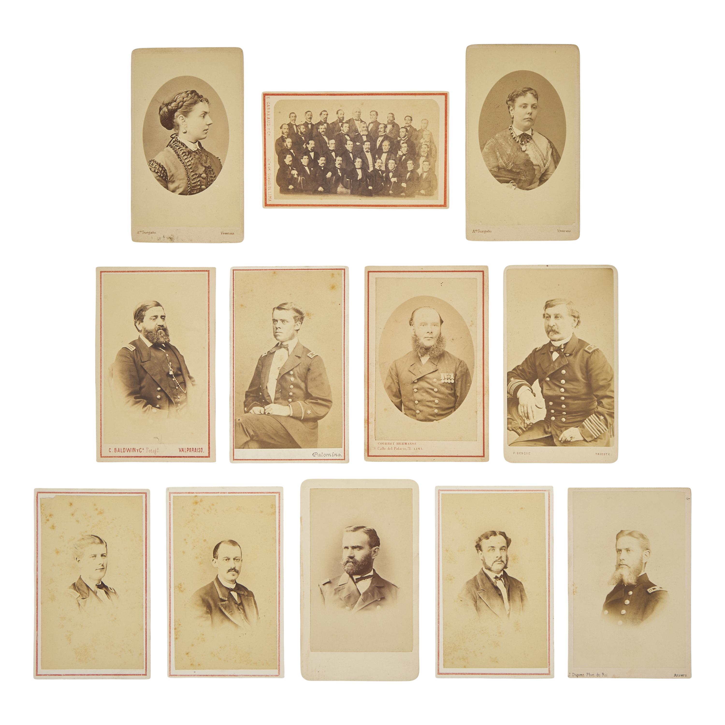 [Early Photography] CDVs taken in Cuba and South America, including landmarks and personalities