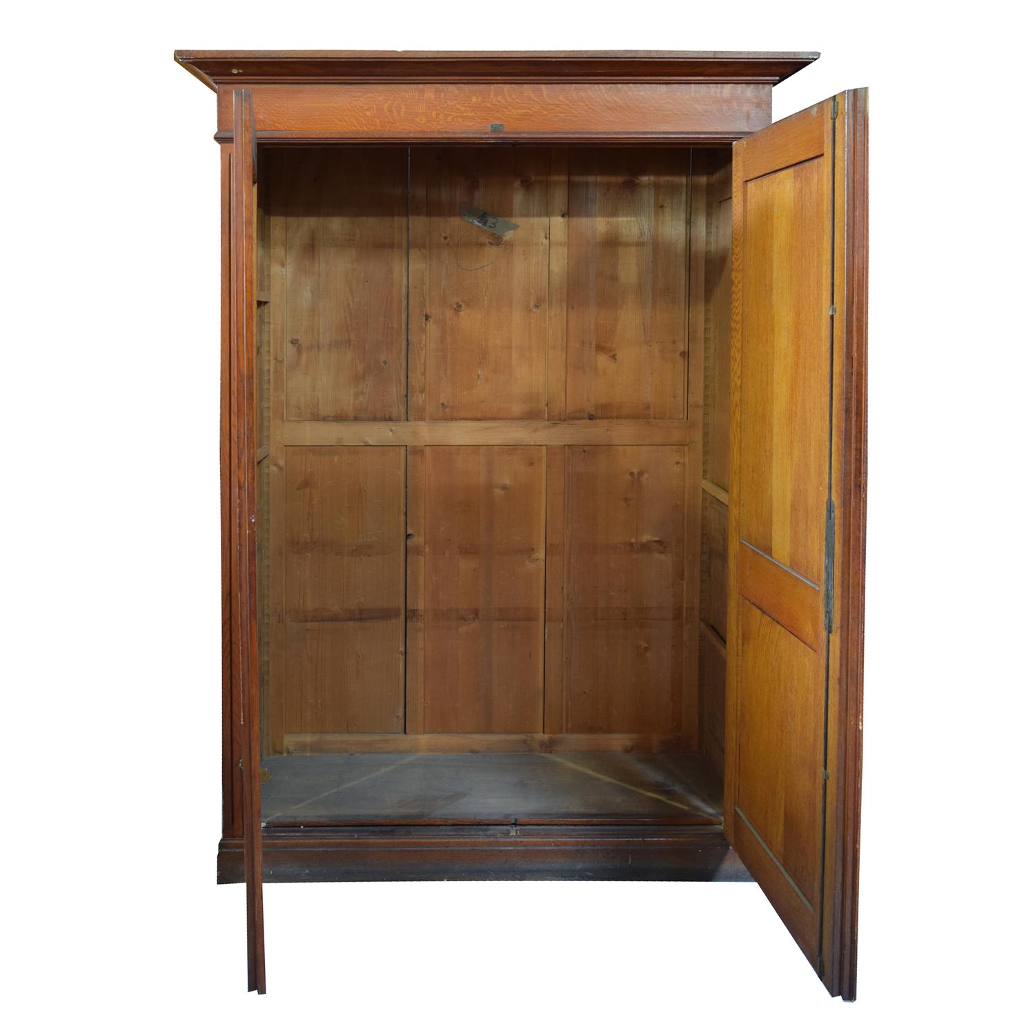 A Pine Two-Door Cabinet 57.5 "W x 21" D x 79" H — Italy, 19th Century