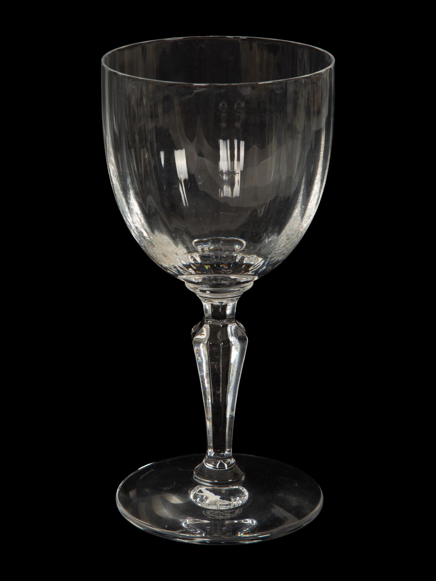 A Group of Baccarat Naples Cut Glass Stemware