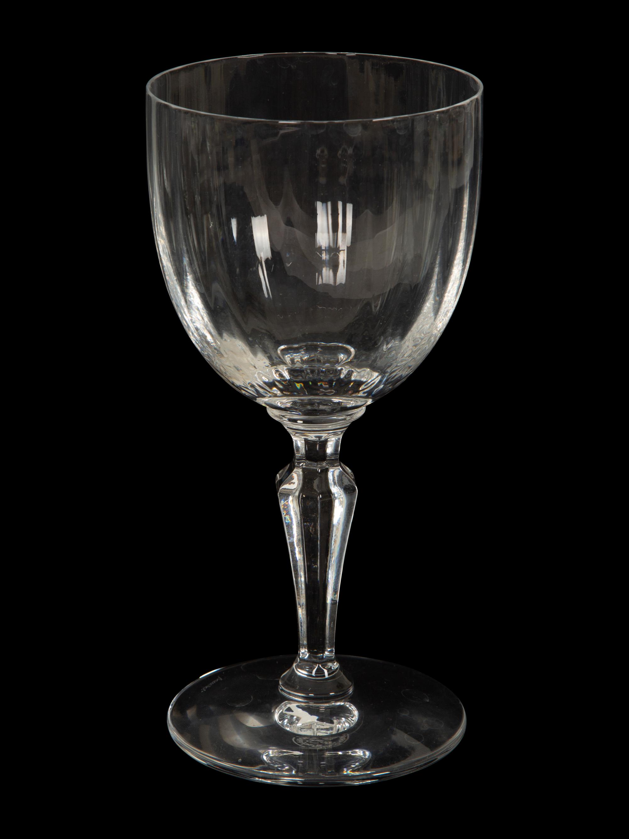 A Group of Baccarat Naples Cut Glass Stemware