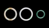 Three Chinese Jadeite Bangles