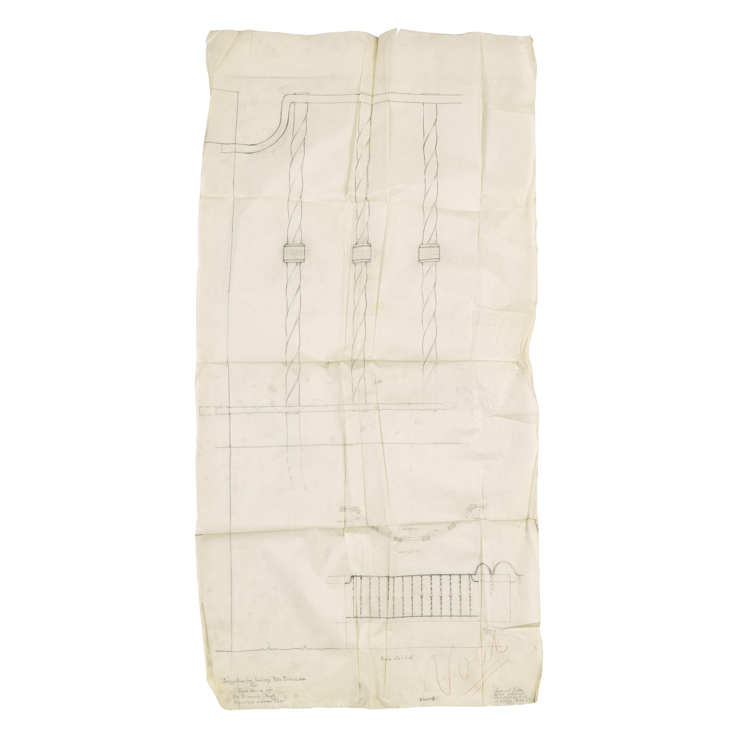 Studio of Samuel Yellin (American, 1884–1940) — Collection of Three Original Sketches