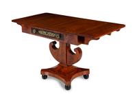 A Continental Gilt Metal Mounted Mahogany Table