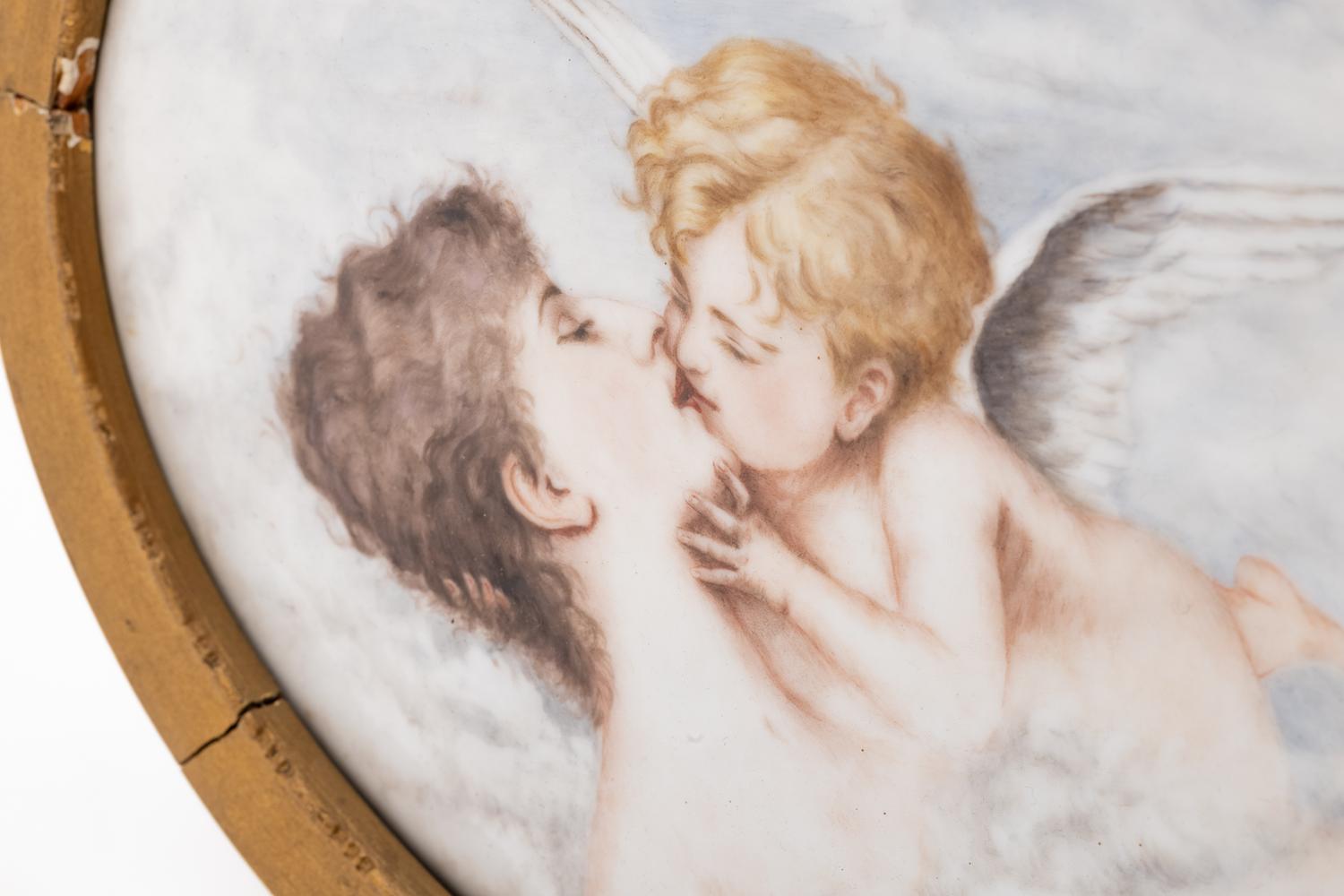 A Continental Painted Porcelain Plaque