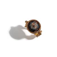 A Roman Gold and Agate Finger Ring