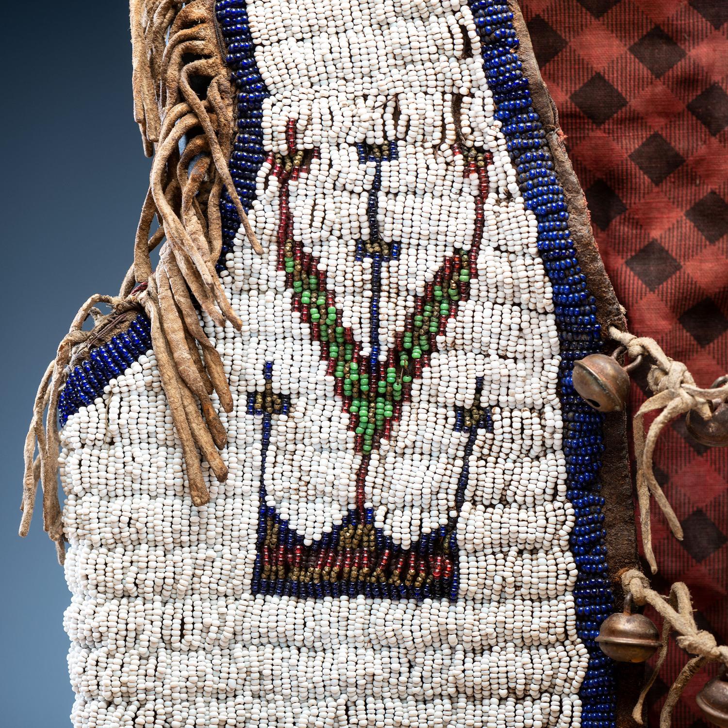 Sioux Child's Beaded Hide Vest