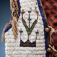 Sioux Child's Beaded Hide Vest