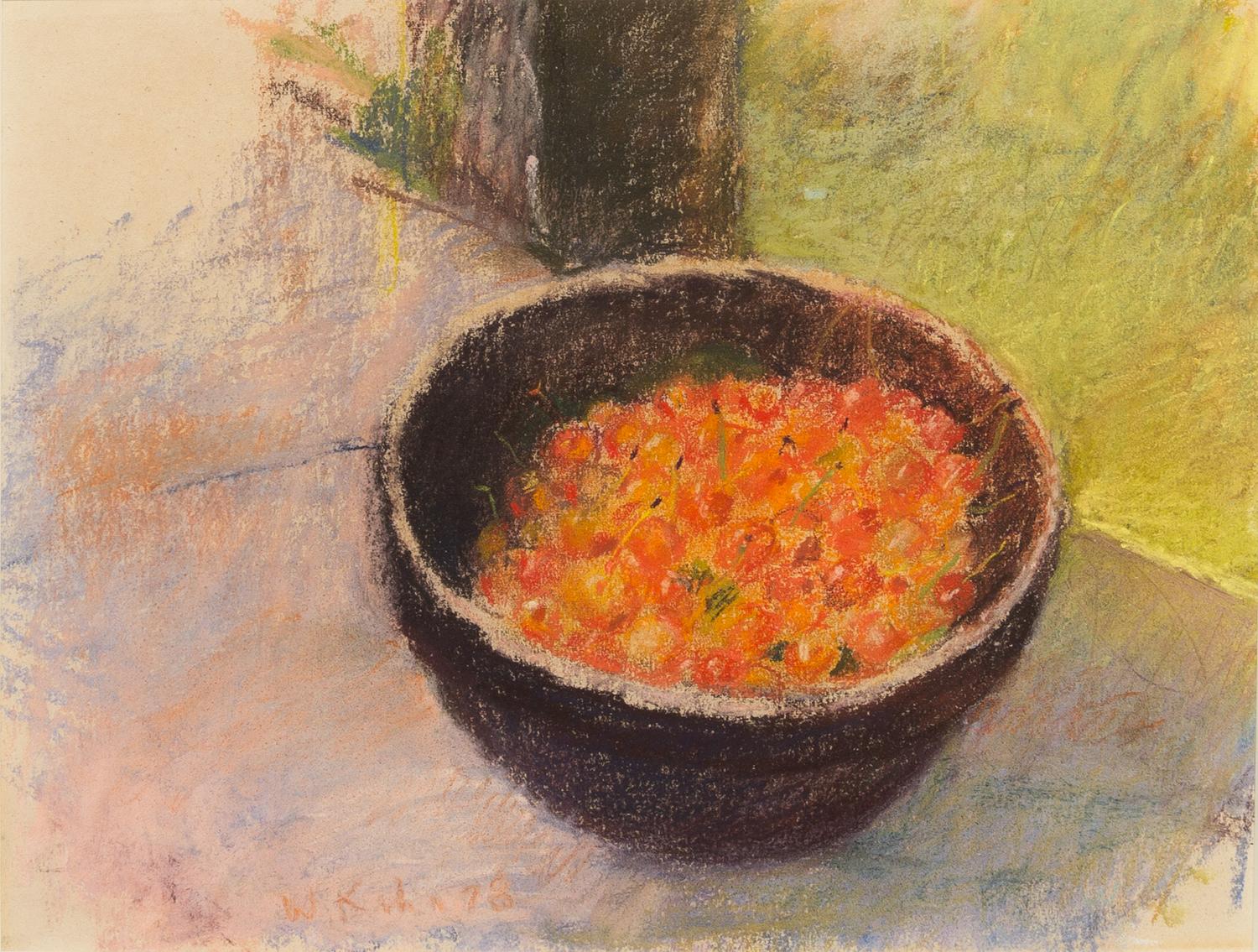 Wolf Kahn, (American, b. 1927), Homegrown Cherries, 1978