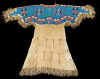 Lakota women's beaded buckskin dress first quarter 20th century