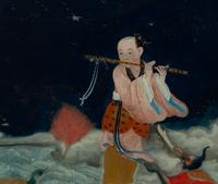 A Pair of Chinese Reverse Paintings on Glass