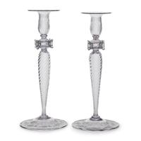 Pair of Murano Glass Candlesticks
