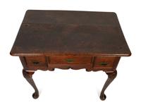 A Queen Anne Style Oak Dressing Table
