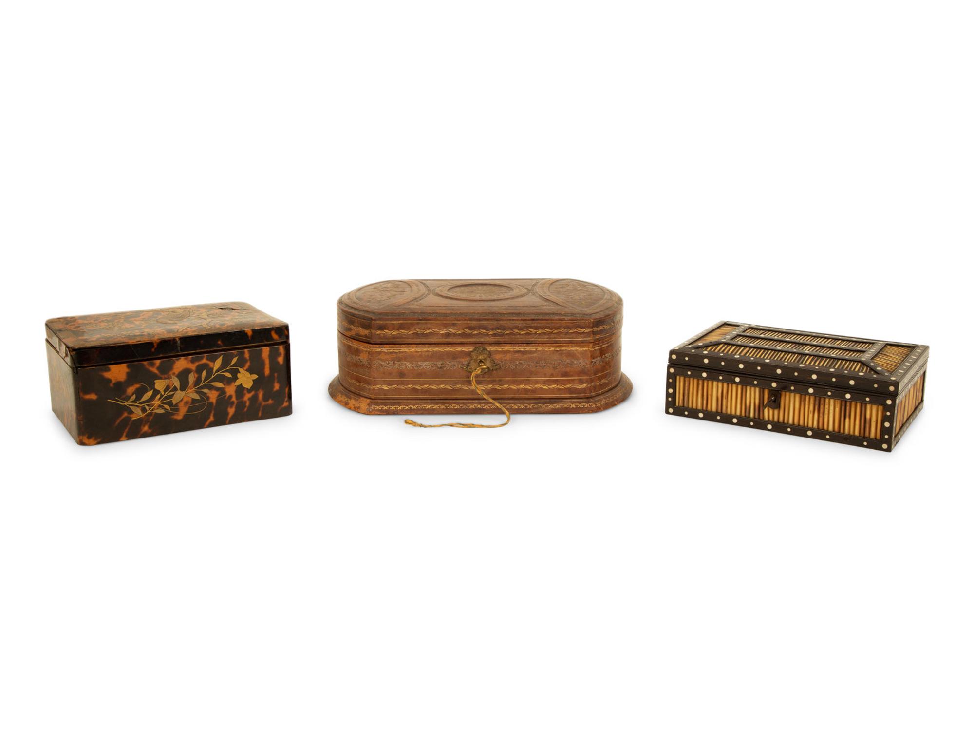 Three Table Caskets