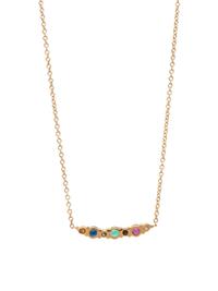 GEMSTONE AND DIAMOND NECKLACE