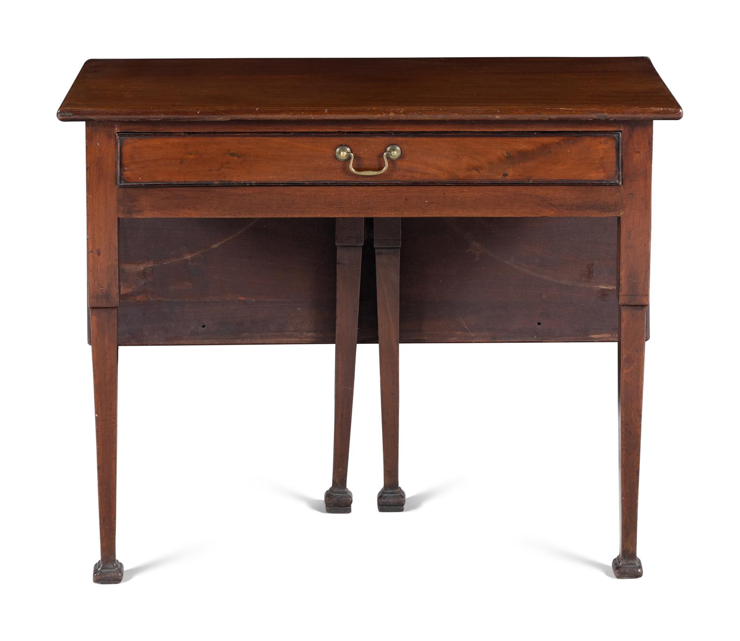 A George III Style Mahogany Drop-Leaf Gate-Leg Pier Table