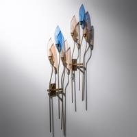 In the Style of Fontana Arte c. 1960 — Pair of Three-Arm Sconces