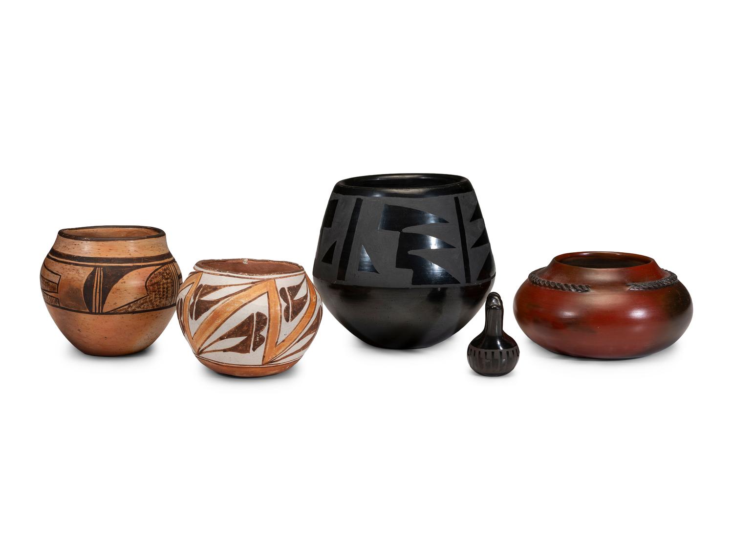 Group of Pueblo and Navajo Pottery