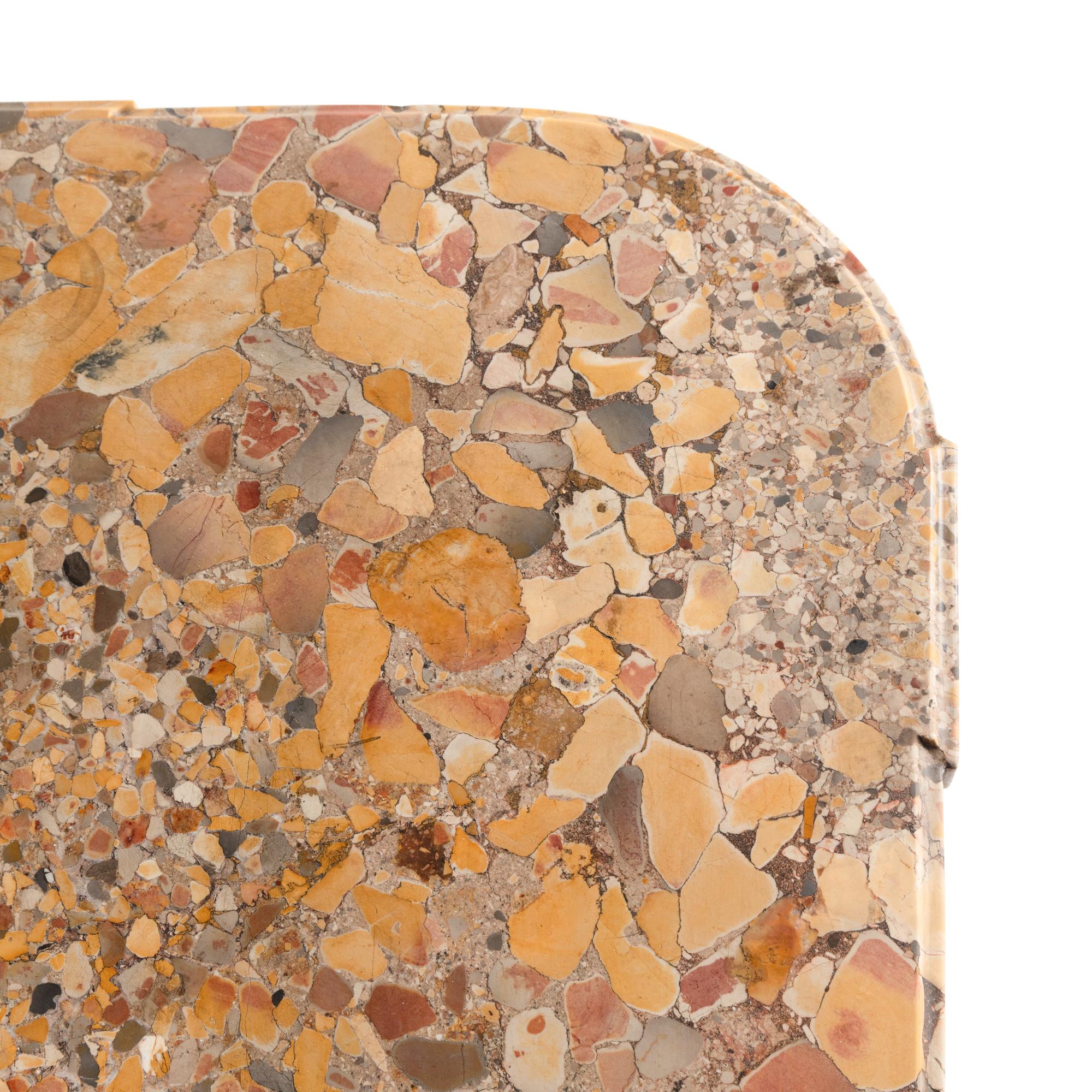 A Pair of Louis XVI Style Giltwood and Marble-Top Console Tables