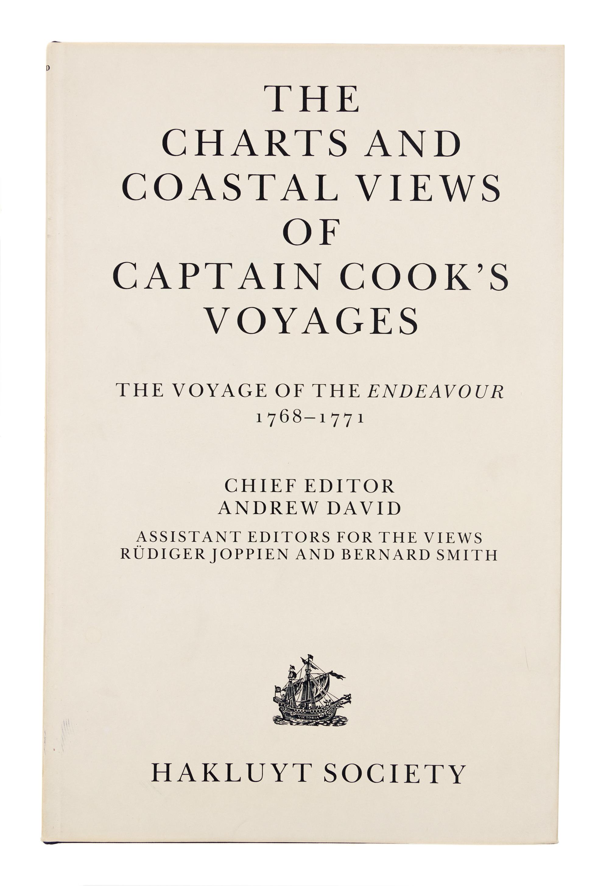 [COOK, James, Captain]. DAVID, Andrew, editor. The Charts and Coastal Views of Captain Cook's Voyages. London: The Hakluyt Society, 198