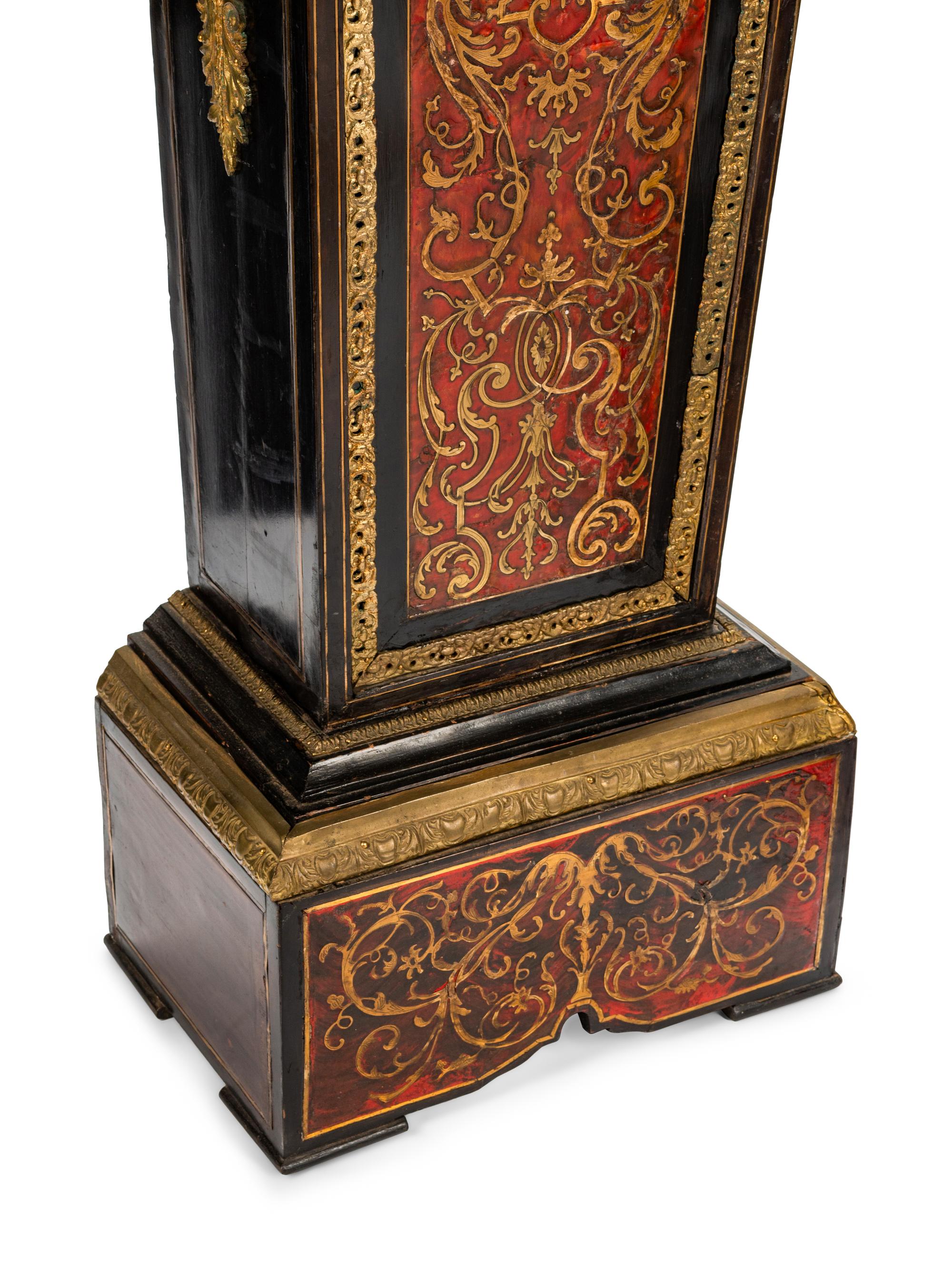A Pair of Napoleon III Gilt Bronze Mounted Boulle Marquetry Pedestals