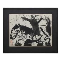 Walasse Ting (American/Chinese, 1929-2010) — Untitled (Horse)