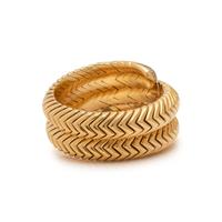 BULGARI, YELLOW GOLD AND DIAMOND 'SPIGA' BRACELET