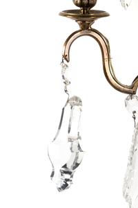 A Pair of French Gilt Bronze Five-Light Sconces
