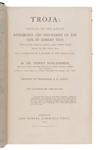 [Travel & Exploration]. Schliemann, Heinrich (1822-1890). A group of 5 first editions, comprising:
