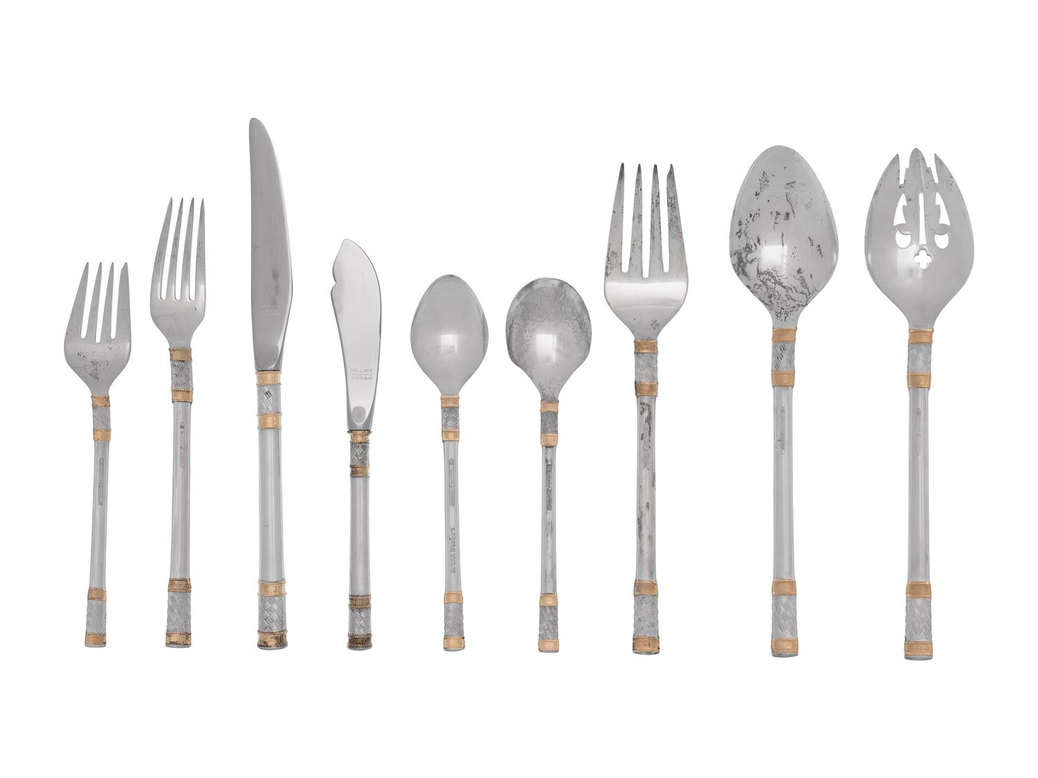An American Silver Flatware Service