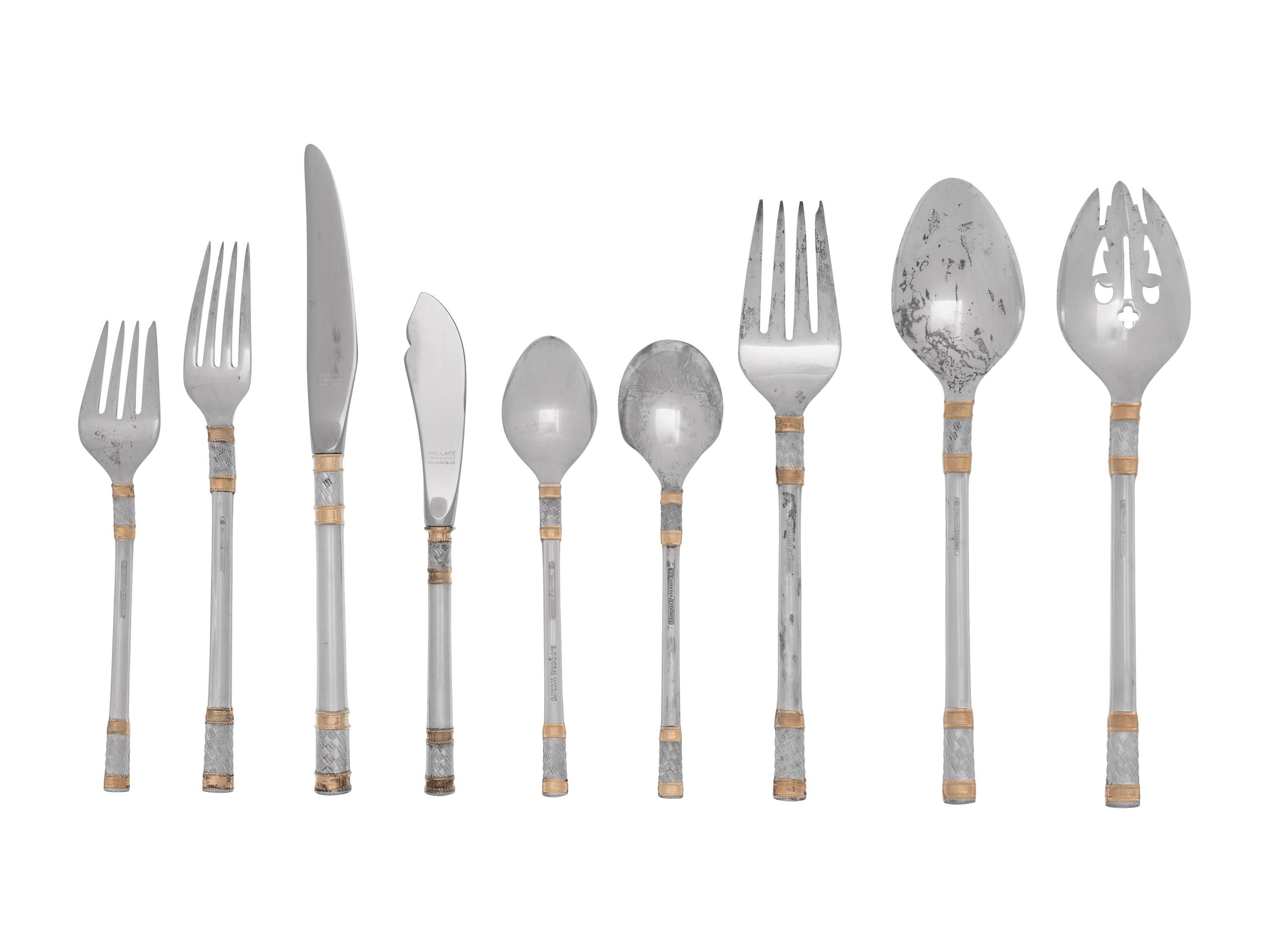 An American Silver Flatware Service