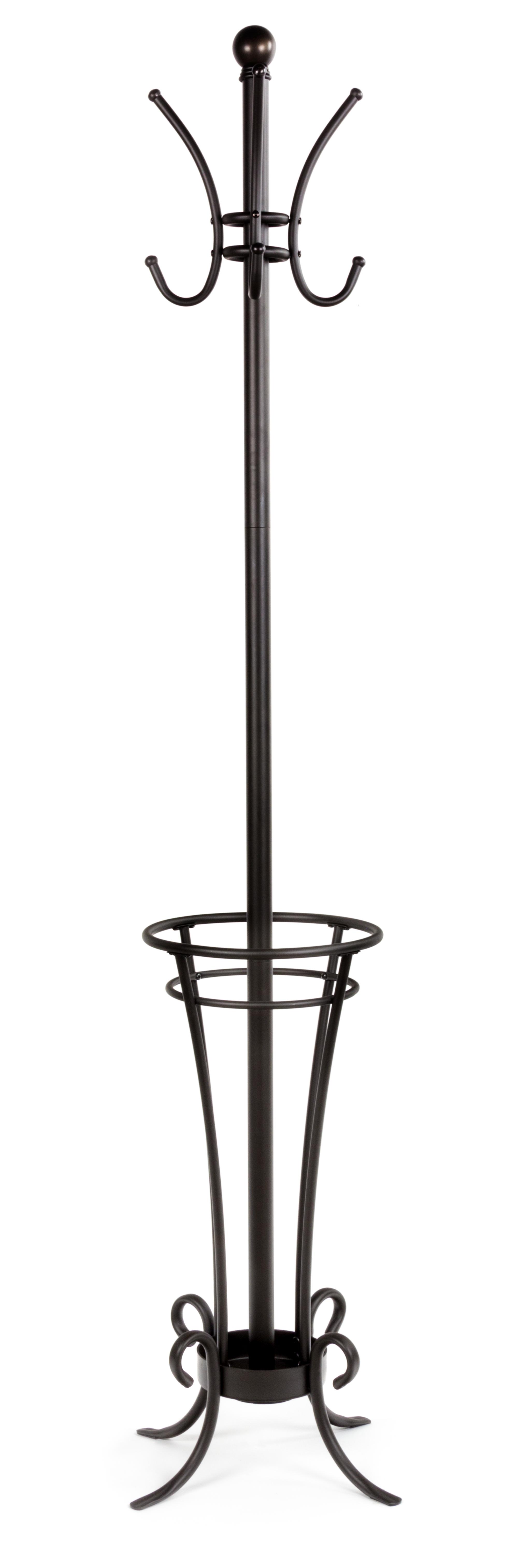 Two Black Metal Coat Racks Height 68 inches. — 20TH CENTURY
