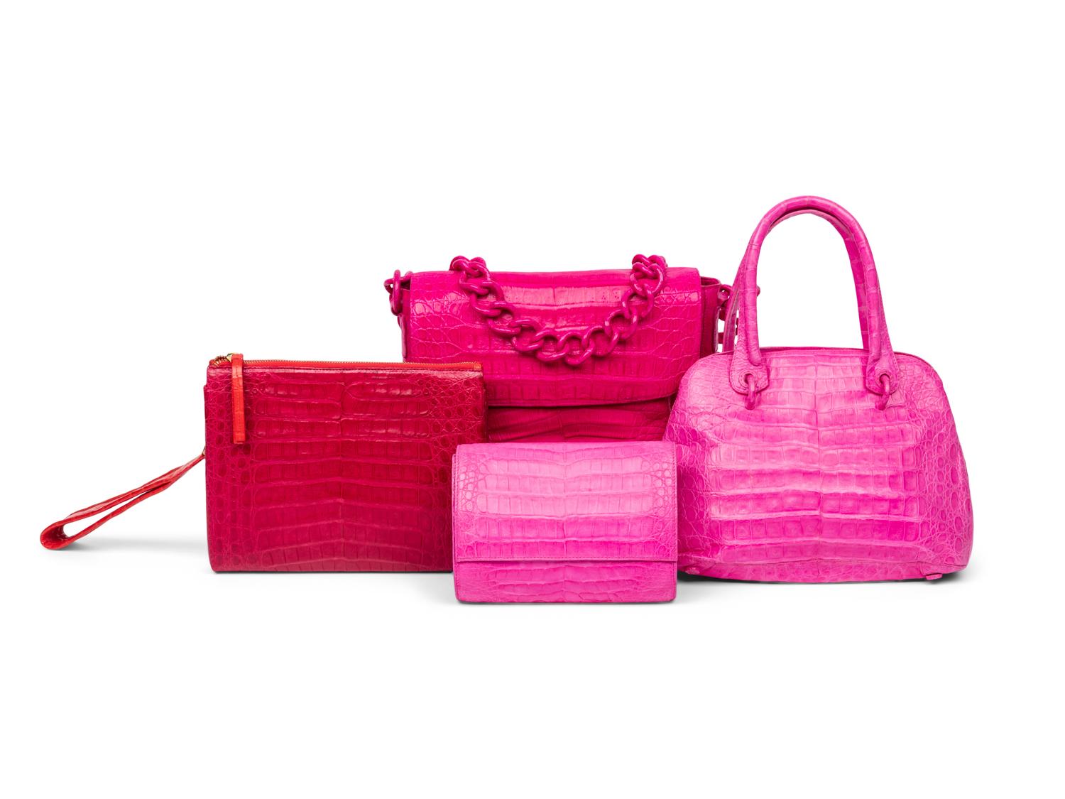 Nancy Gonzalez, Four Pink Bags