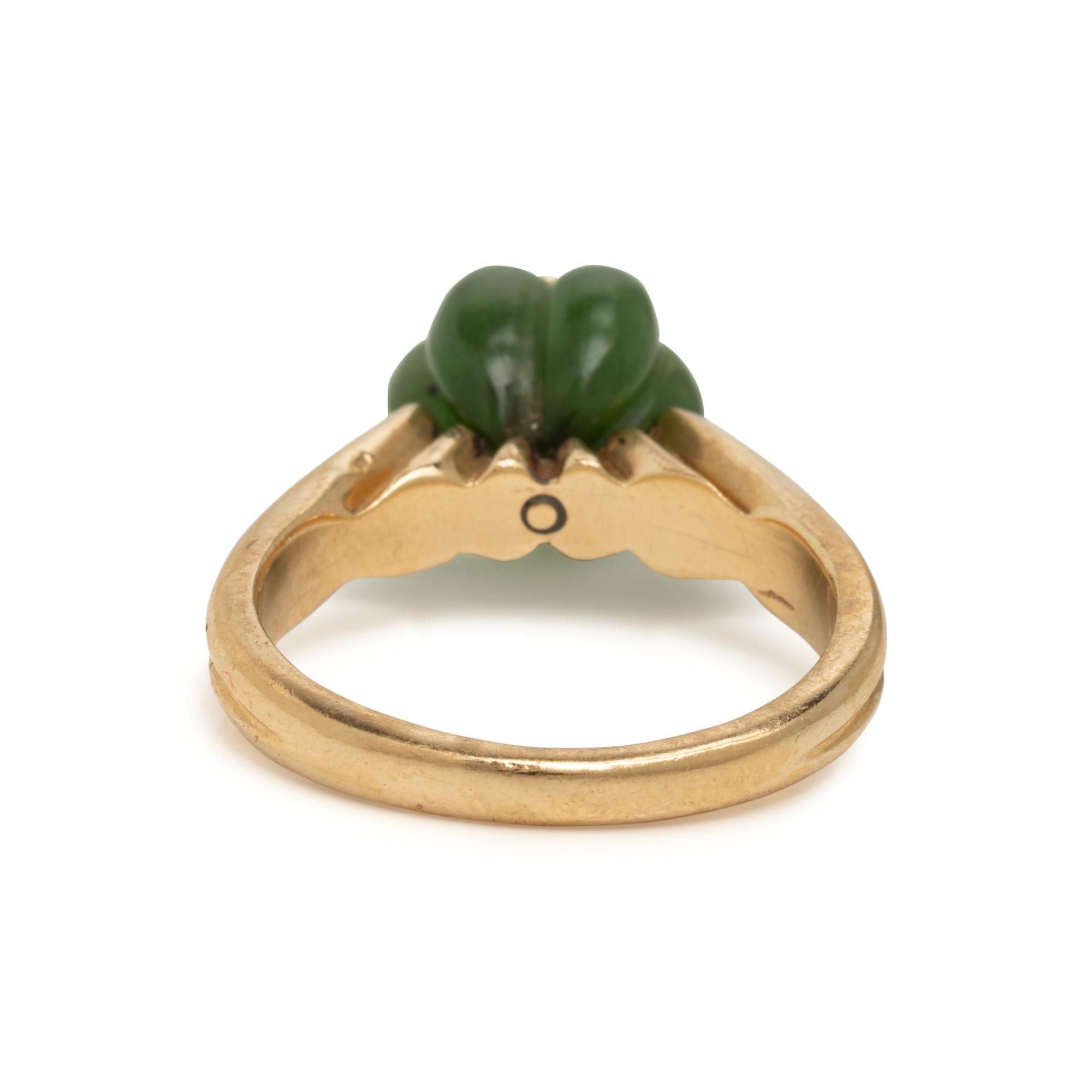 Collection of Carved Gemstone and Yellow Gold Stacking Rings