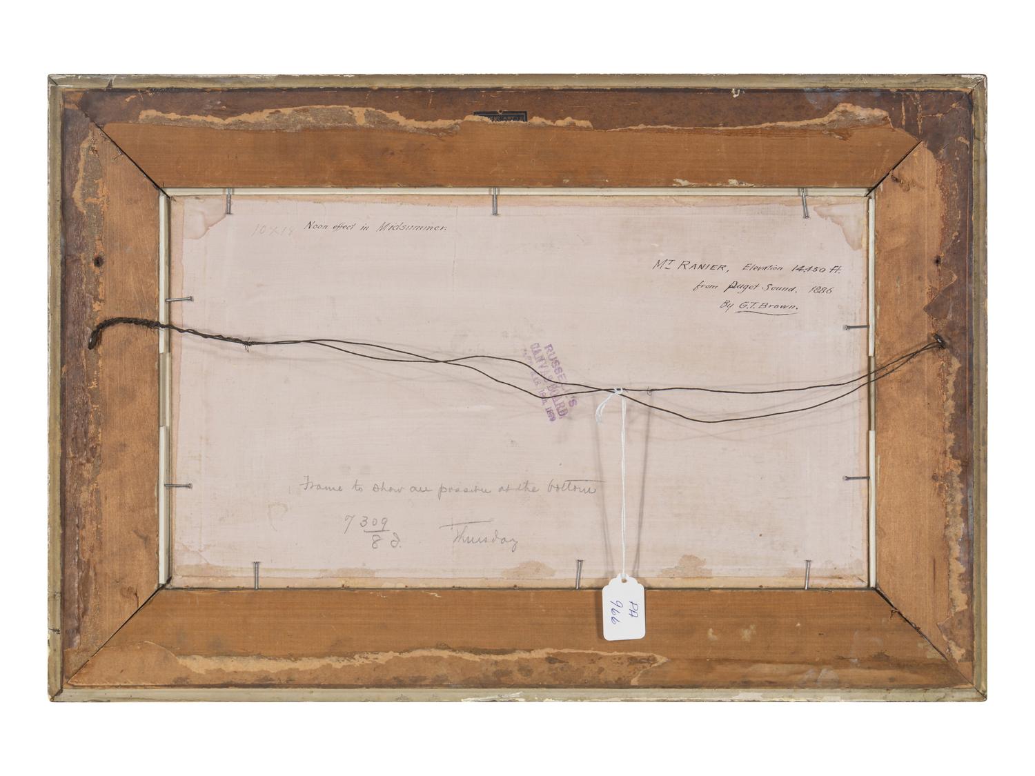 Noon effect in Midsummer – Mt. Ranier, Elevation 14,450 ft. from Puget Sound, 1886