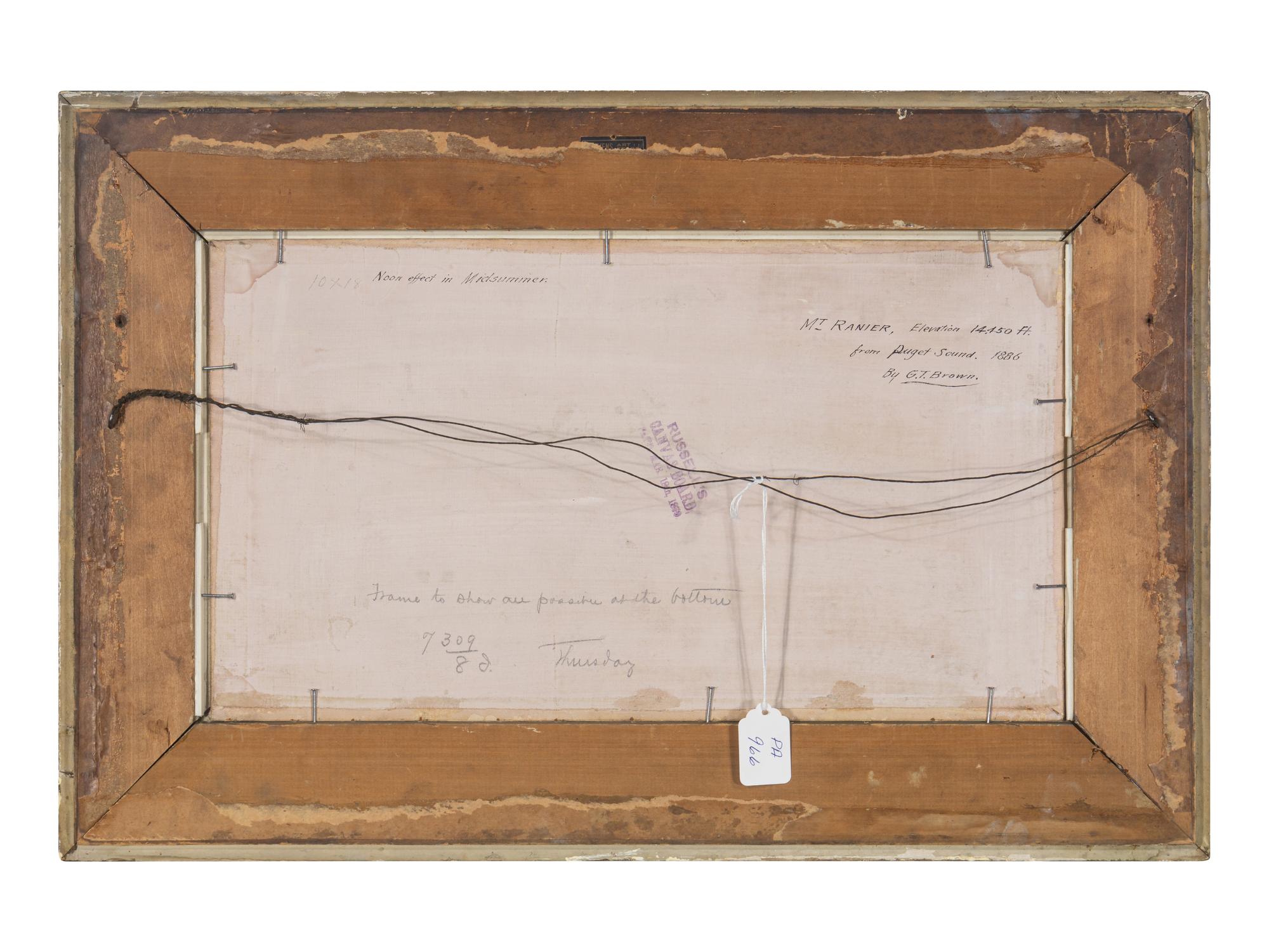 Noon effect in Midsummer – Mt. Ranier, Elevation 14,450 ft. from Puget Sound, 1886
