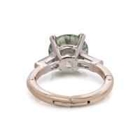 COLORED DIAMOND AND DIAMOND RING