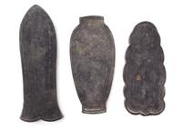 A Set of Eight Ink Cakes Length of longest 4 5/8 inches.