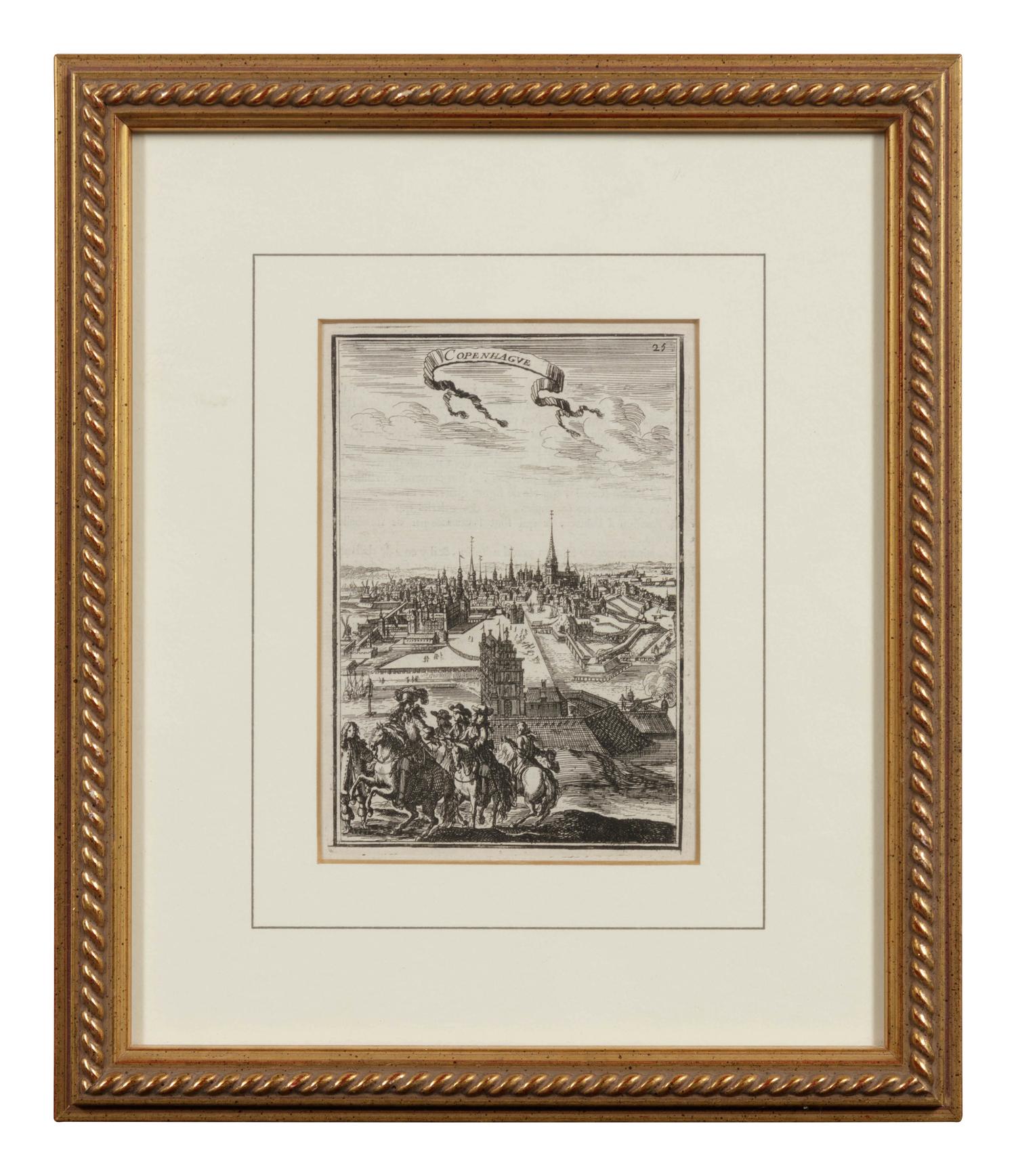 A Set of Six Engravings Depicting European Capitals