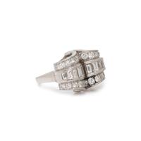 DIAMOND AND PLATINUM RING