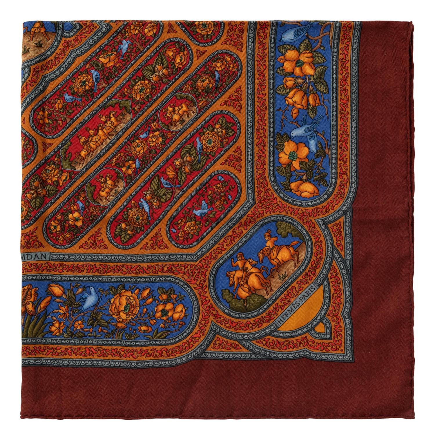 Hermès 90cm Cashmere and Silk Scarf, 1990