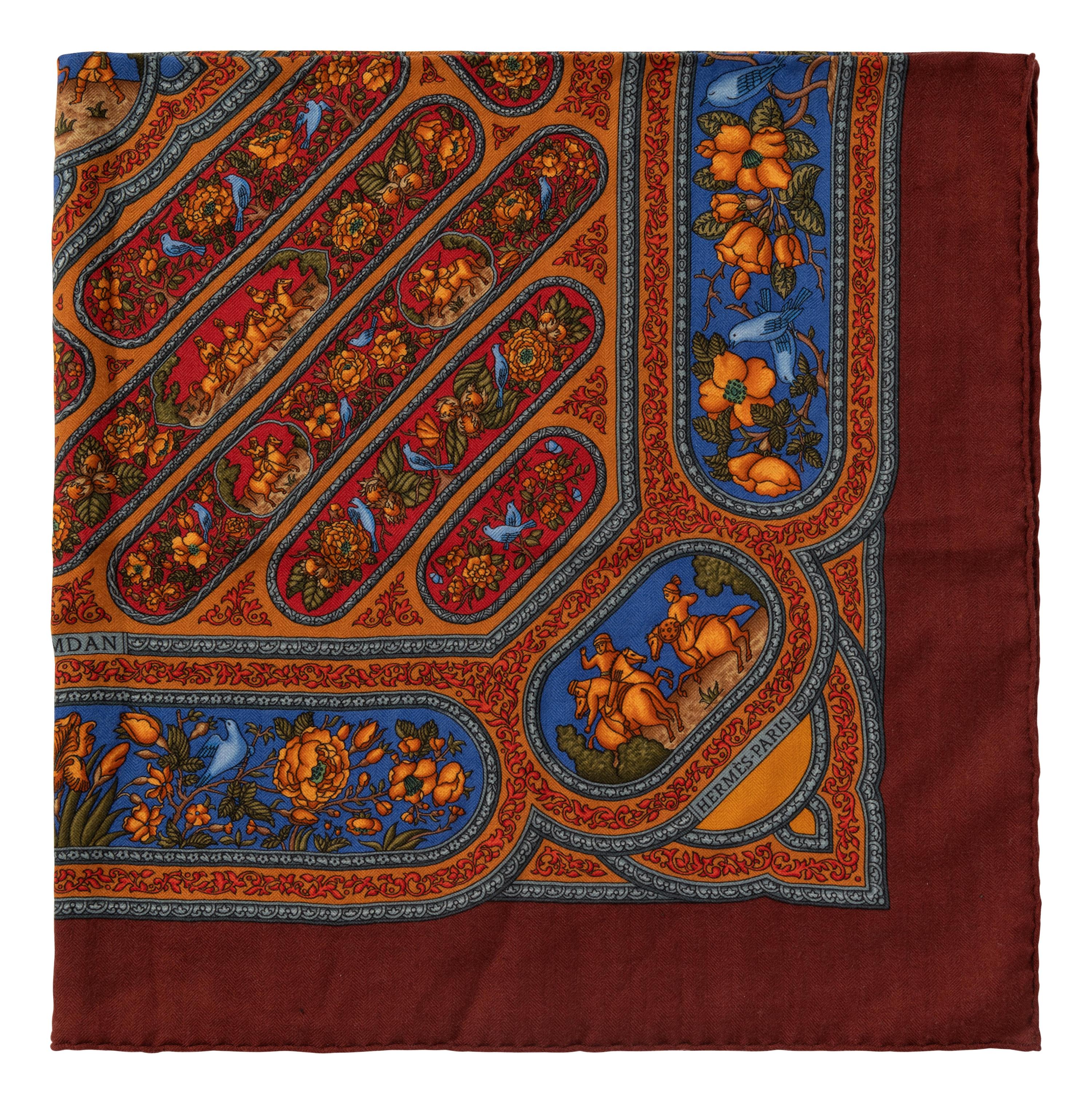 Hermès 90cm Cashmere and Silk Scarf, 1990