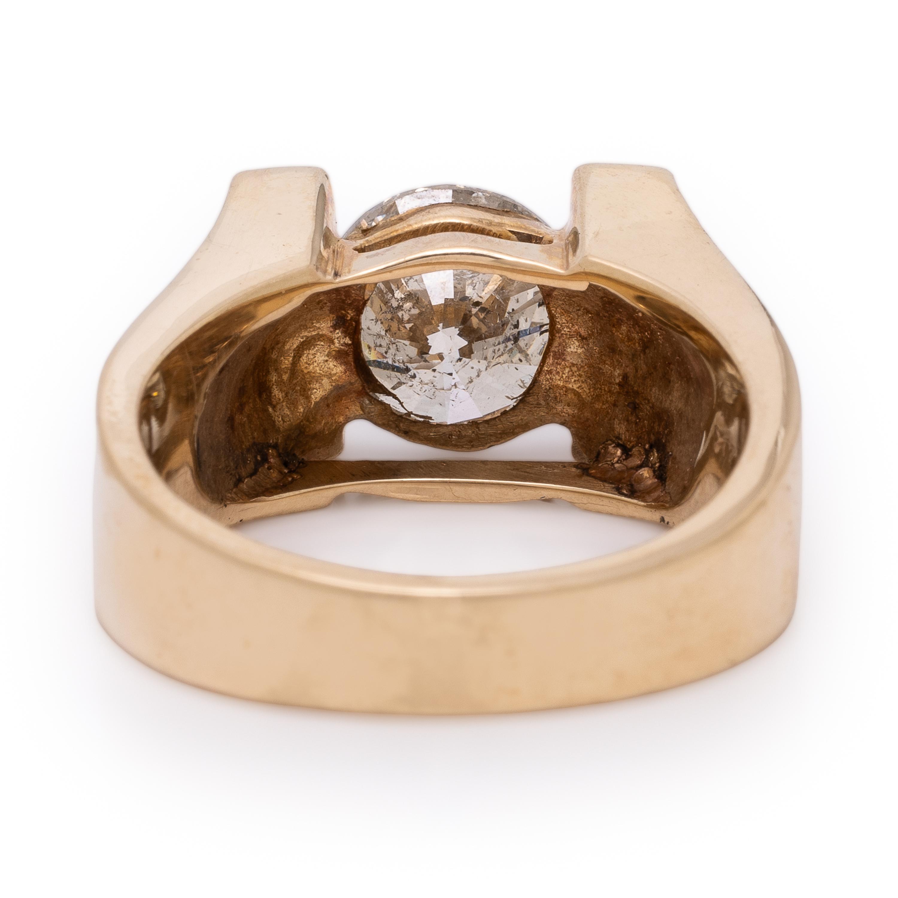 Diamond and Yellow Gold Ring