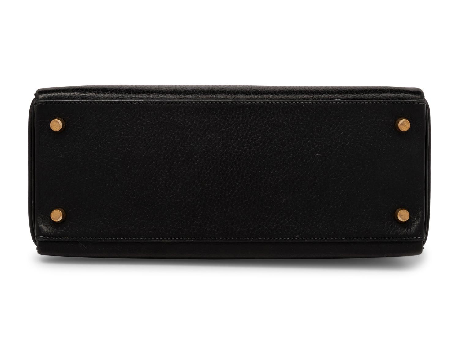Hermès Kelly Retourne 25 in Bicolor Calfskin, 1994