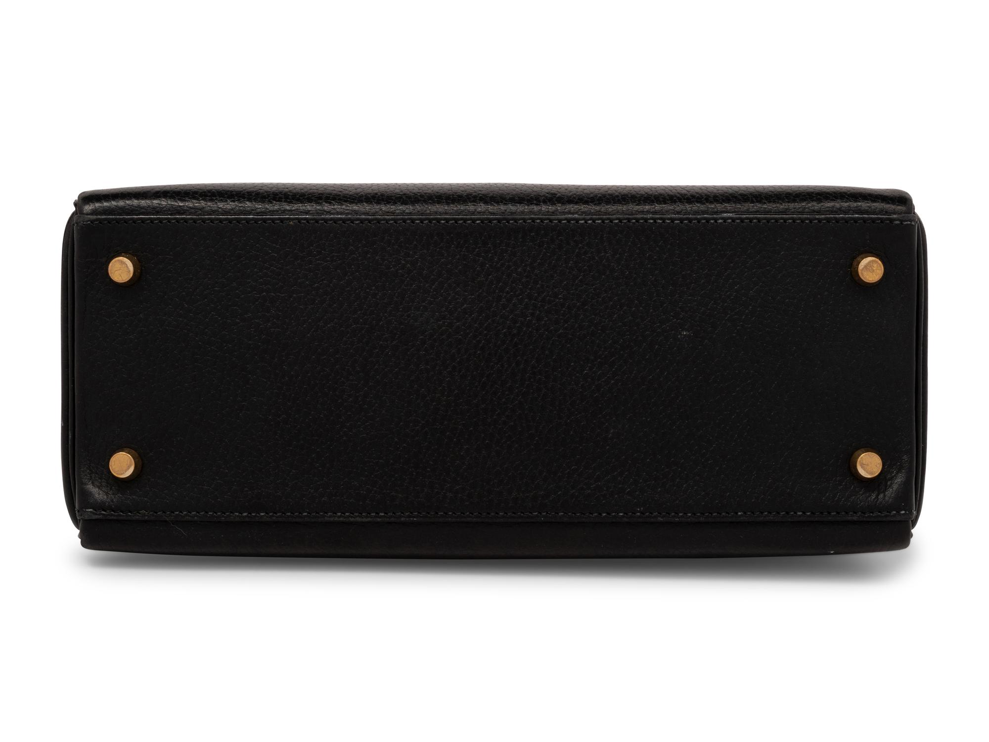 Hermès Kelly Retourne 25 in Bicolor Calfskin, 1994